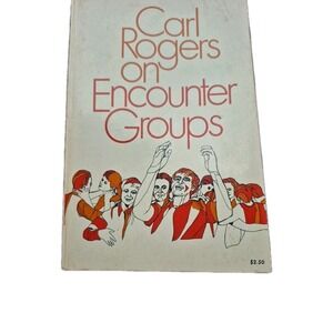 Harper & Row Paperback Unisex OS White Carl Rogers Encounter Groups Vintage Good